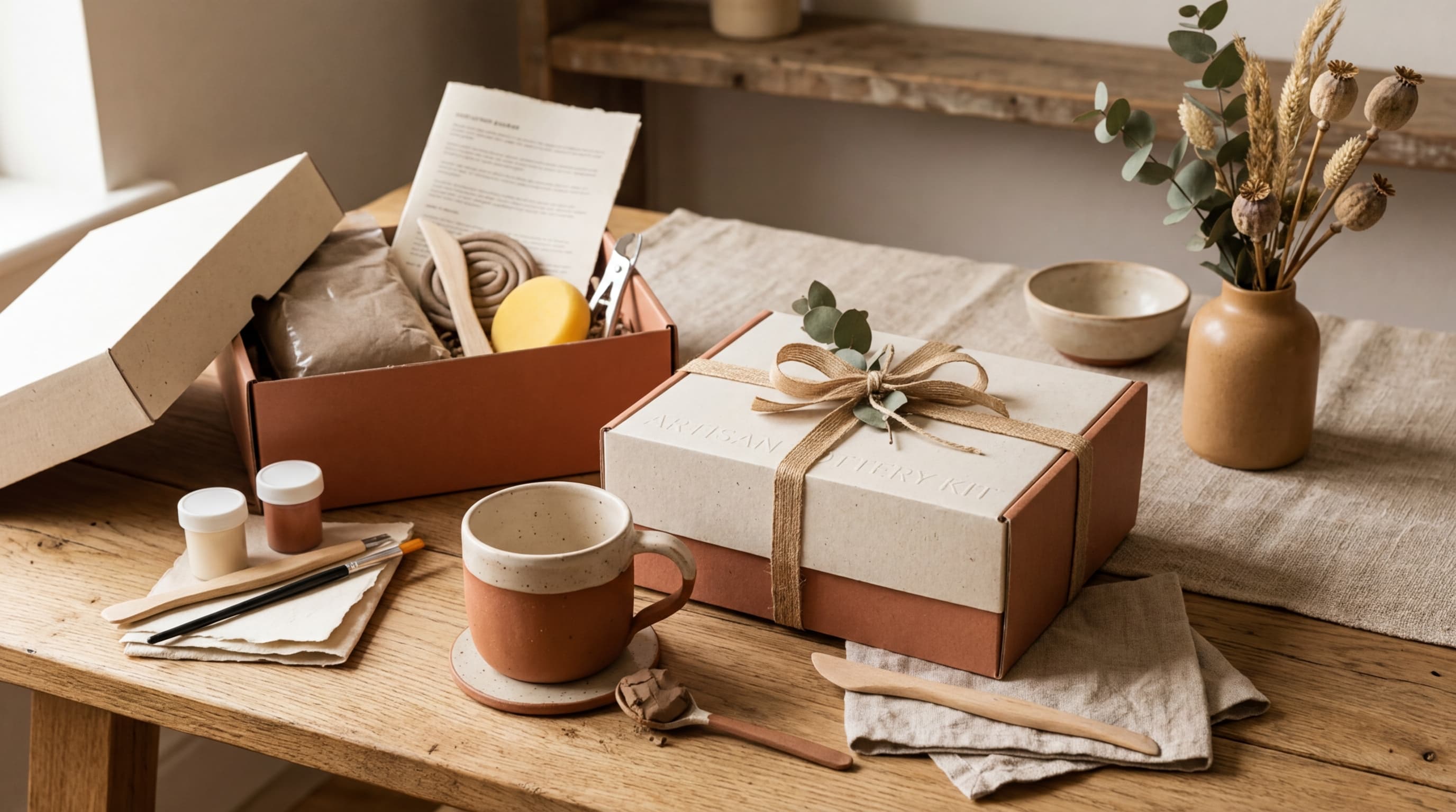 Dárkově působící kreativní sada na tvoření z hlíny