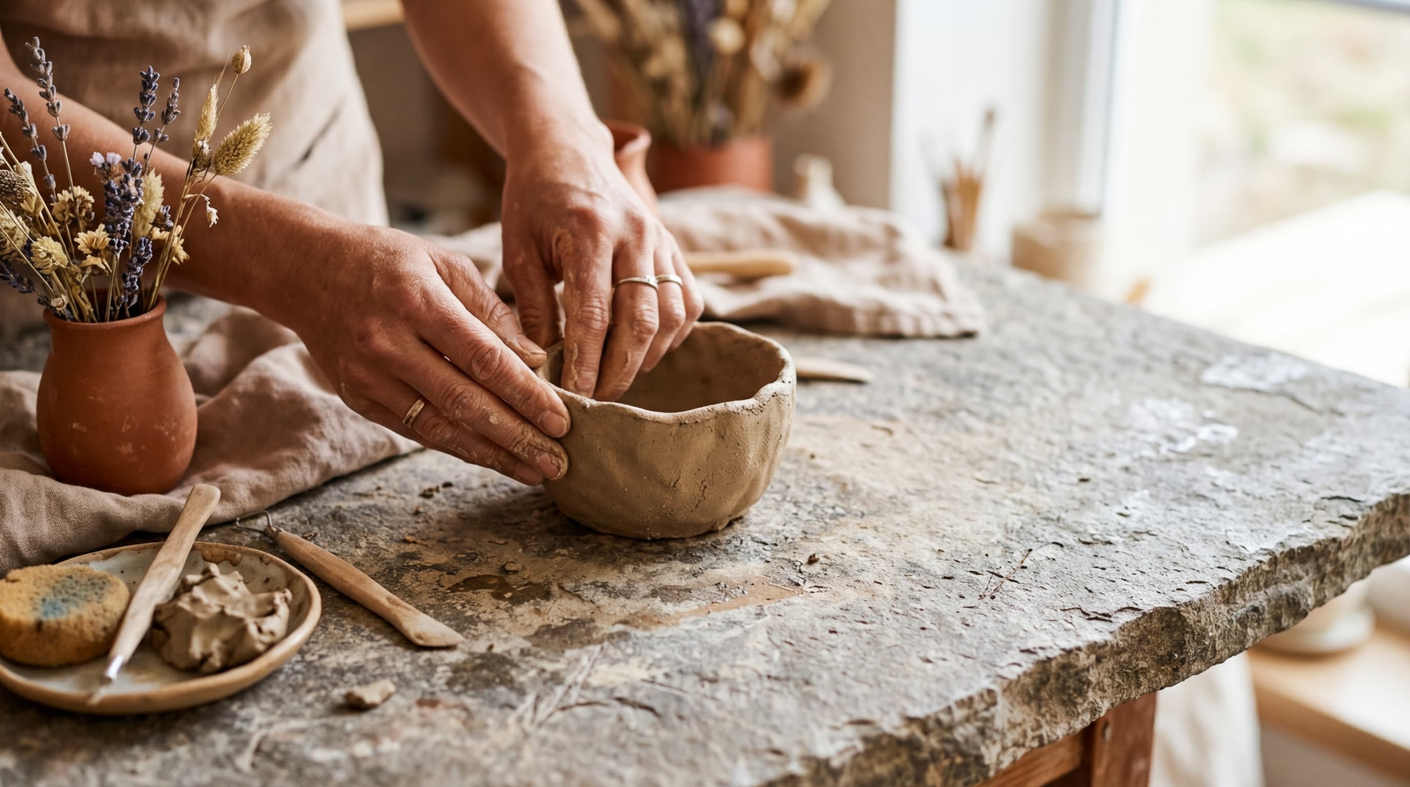 Kompletní sada Projekt Hlína připravená na tvoření doma